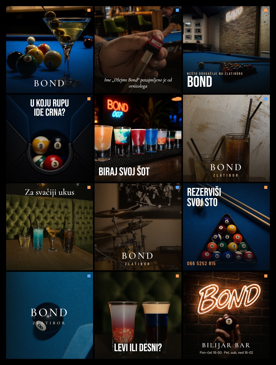 Bond — Instagram feed